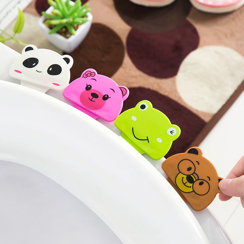Toilet Lid Hand Carrying Device Cute Cartoon Convenient Toilet Cover Lifter Cartoon Open Toilet Lid Lifter
