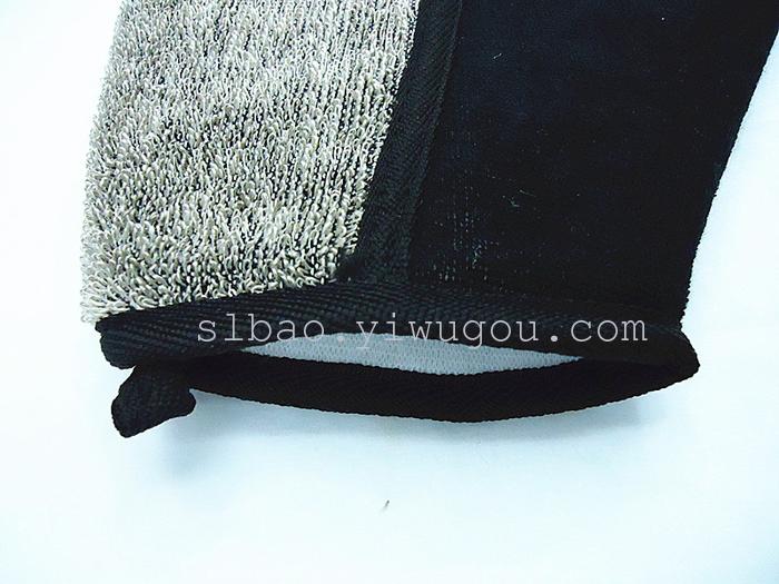 Natural black hemp bath towel bath scrub exfoliation sports towel rub back