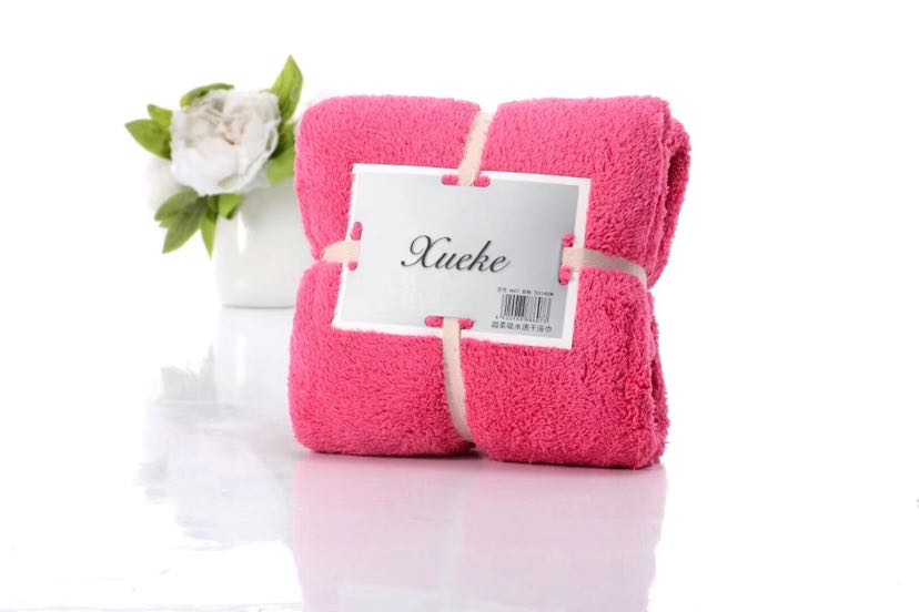 Super fine fiber coral velvet towel towel bath towel high-quality packaging gift export to Japan and South Korea