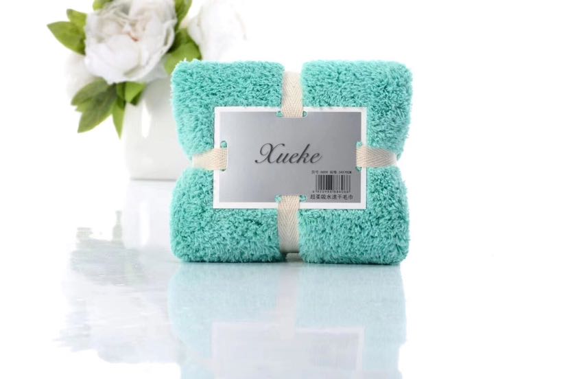 Super fine fiber coral velvet towel towel bath towel high-quality packaging gift export to Japan and South Korea