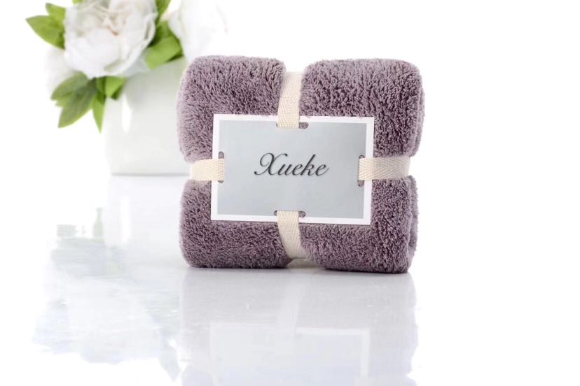 Super fine fiber coral velvet towel towel bath towel high-quality packaging gift export to Japan and South Korea