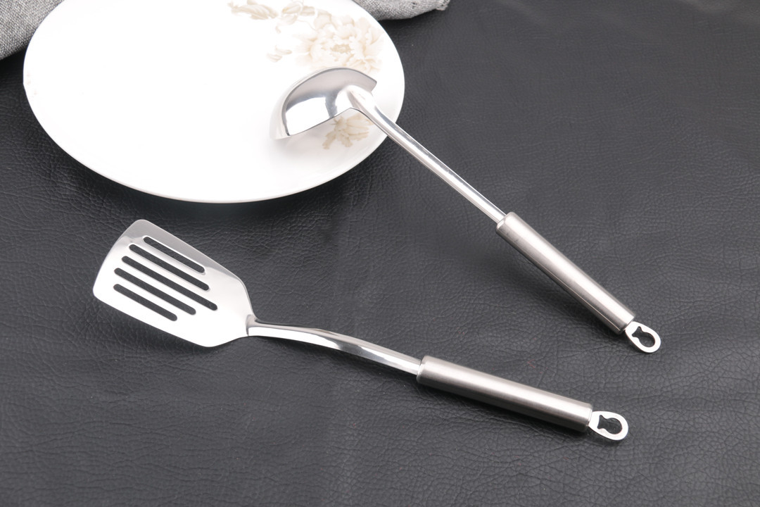 Flat Handle Small Slotted Turner, Soup Ladle, Meat Fork Kitchen Good Helper Cooking Ladel Gift Giving Presents Wholesale Flat Handle Small Slotted Turner, Soup Ladle, Meat Fork Kitchen Good Helper Cooking Ladel Gift Giving Presents Wholesale