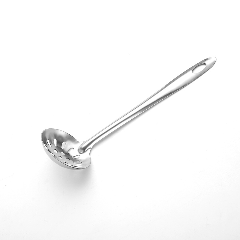 Stainless Steel Bare Body Hot Pot Spoon Colander Soup Ladle Colander Kitchen Tools Hot Pot Spoon Leakage
