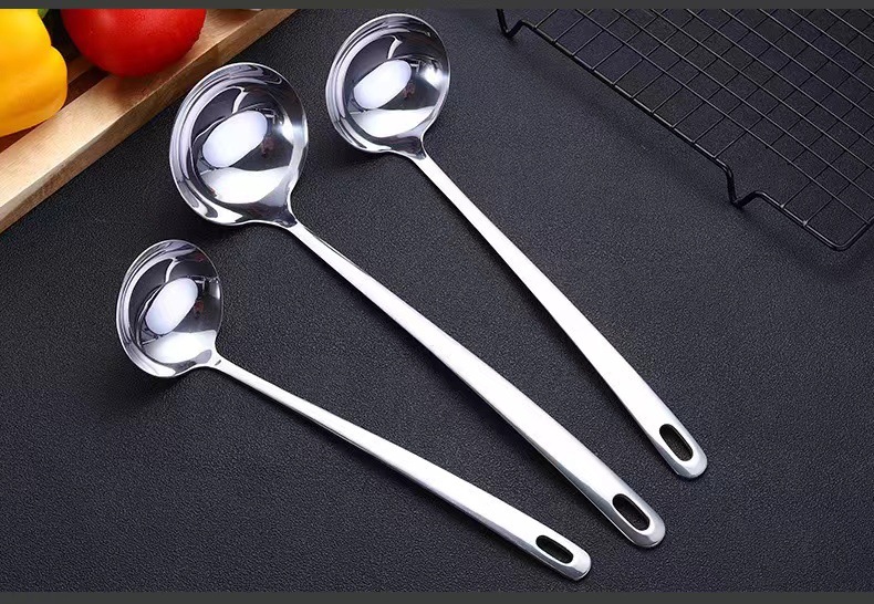 304 Stainless Steel Hot Pot Spoon Thickened Long Handle Soup Spoon and Strainer Hotel Restaurant Home Soup Ladle Perforated Ladle Cooking Spoon 304 Stainless Steel Hot Pot Spoon Thickened Long Handle Soup Spoon and Strainer Hotel Restaurant Home Soup Ladle Perforated Ladle Cooking Spoon