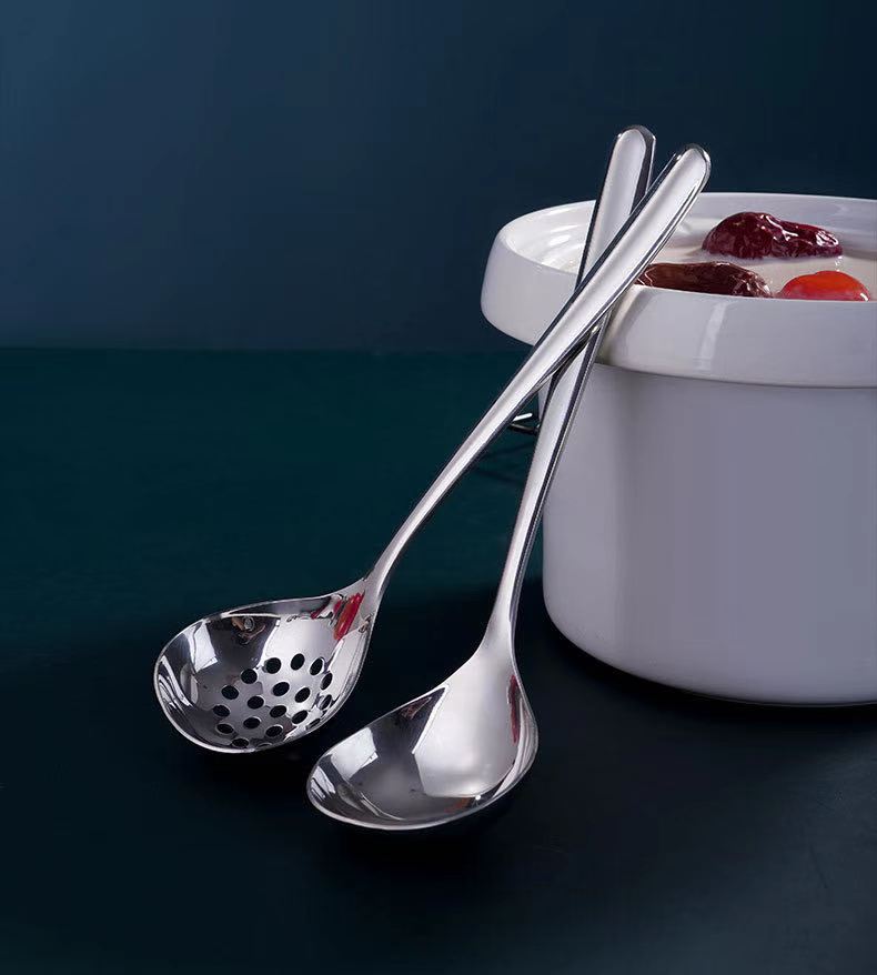 New Public Deepening Public Spoon Public Leakage Hot Pot Soup Ladle Hot Pot Colander Processing Customization New Public Deepening Public Spoon Public Leakage Hot Pot Soup Ladle Hot Pot Colander Processing Customization