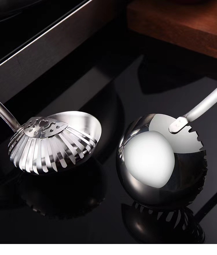 Stainless Steel Pots Soup Spoon Multi-Purpose Soup Spoon and Strainer One Spoon Cooking Soup Ladle Perforated Ladle Soup Residue Dual-Purpose Spoon Strainer Spoon Stainless Steel Pots Soup Spoon Multi-Purpose Soup Spoon and Strainer One Spoon Cooking Soup Ladle Perforated Ladle Soup Residue Dual-Purpose Spoon Strainer Spoon