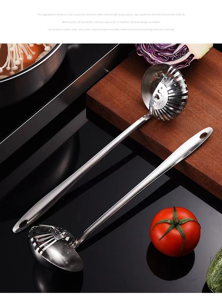 Stainless Steel Pots Soup Spoon Multi-Purpose Soup Spoon and Strainer One Spoon Cooking Soup Ladle Perforated Ladle Soup Residue Dual-Purpose Spoon Strainer Spoon Stainless Steel Pots Soup Spoon Multi-Purpose Soup Spoon and Strainer One Spoon Cooking Soup Ladle Perforated Ladle Soup Residue Dual-Purpose Spoon Strainer Spoon