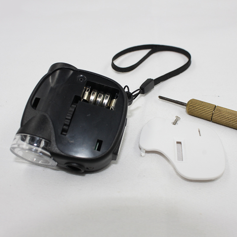 TH-7004D Mini HD Microscope Portable UV Money Detector Lamp Multi-Function Magnifying Glass Antique Jewelry Direct Supply