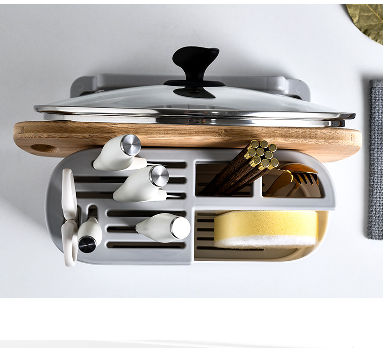 Multifunctional Knife Holder Cutting Board Integrated Kitchen Tableware Storage Storage Rack Place Cutting Boards Chopsticks Pot Lid Knife Box Multifunctional Knife Holder Cutting Board Integrated Kitchen Tableware Storage Storage Rack Place Cutting Boards Chopsticks Pot Lid Knife Box