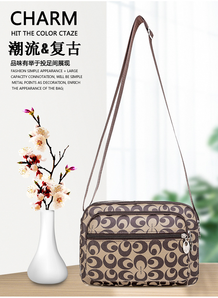 2020 New Middle-Aged Mom Bag Women's Business Collect Money Multi-Functional Shoulder Messenger Phone Bag Shopping Pouch 2020 New Middle-Aged Mom Bag Women's Business Collect Money Multi-Functional Shoulder Messenger Phone Bag Shopping Pouch