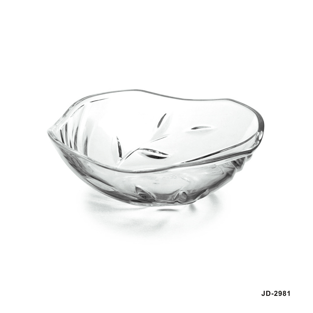 Acrylic Pc Imitation Glass Snack Dish Drop-Resistant Snack Dish Snack Bowl Dried Fruit Tray Restaurant Transparent Small Fruit Tray
