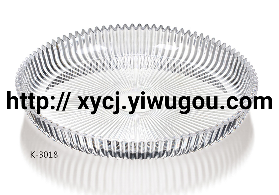 New Hot Acrylic Fruit Plate Fruit Plate Dried Fruit Tray Crystal Plate