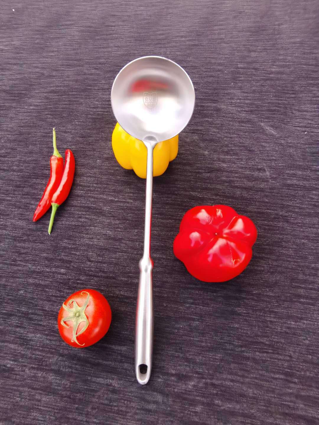 304 Stainless Steel Spoon Big Gourd Anti-Scald Non-Slip Kitchenware Soup Ladle Porridge Spoon