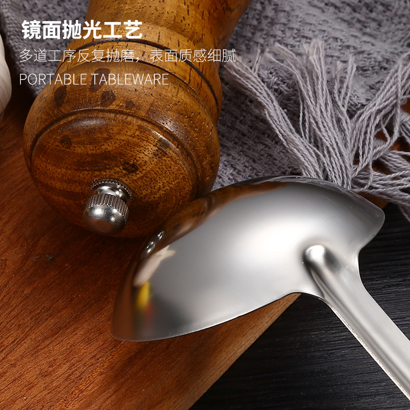 Stainless Steel Hot Pot Spoon Soup Spoon and Strainer Hotel Household Thickened Long Handle Soup Ladle Kitchen Cooking Utensils Factory Wholesale