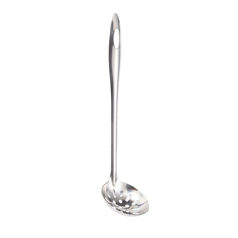 Stainless Steel Hot Pot Spoon Soup Spoon and Strainer Hotel Household Thickened Long Handle Soup Ladle Kitchen Cooking Utensils Factory Wholesale