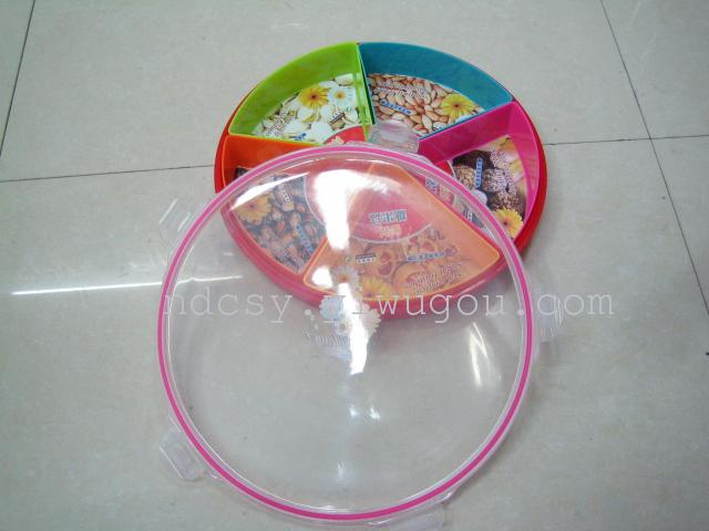 Five round sealed fruit tray Five round sealed fruit tray