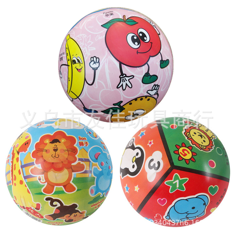 Children's Toy Ball Colorful National Flag Cartoon Animal Kindergarten Pat Ball Inflatable Ball Elastic Ball Rubber Ball Children's Toy Ball Colorful National Flag Cartoon Animal Kindergarten Pat Ball Inflatable Ball Elastic Ball Rubber Ball