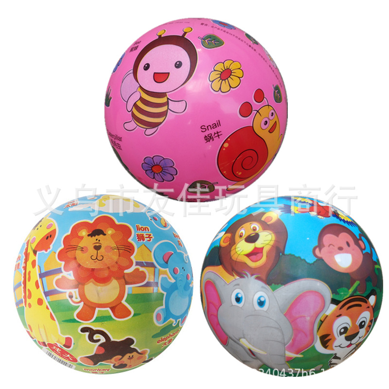 Children's Toy Ball Colorful National Flag Cartoon Animal Kindergarten Pat Ball Inflatable Ball Elastic Ball Rubber Ball Children's Toy Ball Colorful National Flag Cartoon Animal Kindergarten Pat Ball Inflatable Ball Elastic Ball Rubber Ball