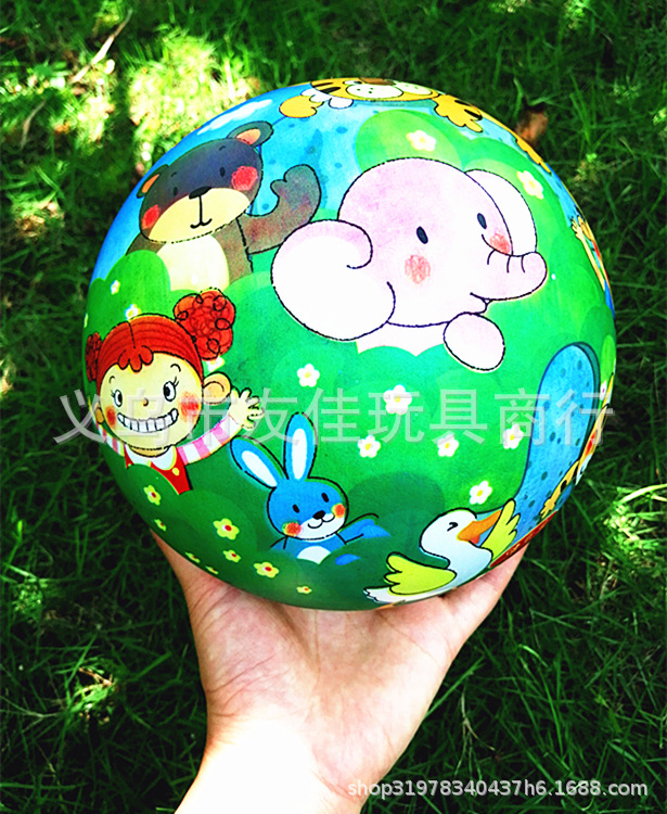 Children's Toy Ball Colorful National Flag Cartoon Animal Kindergarten Pat Ball Inflatable Ball Elastic Ball Rubber Ball Children's Toy Ball Colorful National Flag Cartoon Animal Kindergarten Pat Ball Inflatable Ball Elastic Ball Rubber Ball