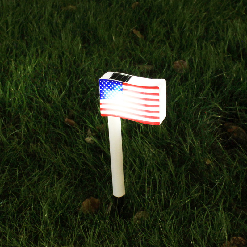 Outdoor Waterproof LED Solar Pin Lamp Solar LED Flag Light Garden Decorative Lamp Courtyard Lawn Lamp