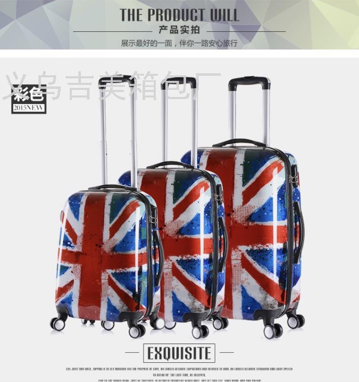 MI Grid Flag ABS Luggage Pc Three-Piece Luggage Boarding Bag Universal Wheel Suitcase 20/24/28/ MI Grid Flag ABS Luggage Pc Three-Piece Luggage Boarding Bag Universal Wheel Suitcase 20/24/28/