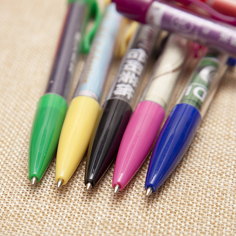 Factory Wholesale Advertising Plastic Ball-Pen, Trolley Pen, Drawable Pen, Banner Pen, Flag Pen Printing