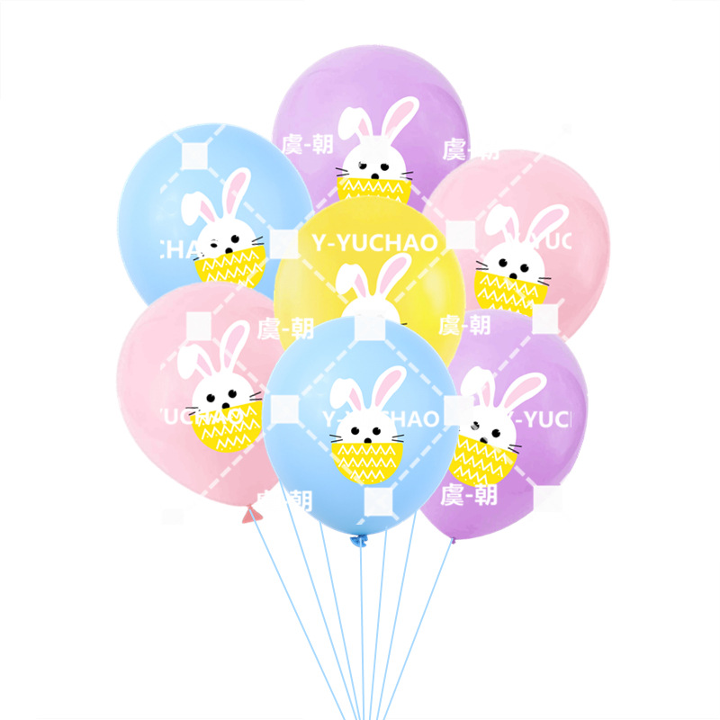 Cross-Border New Arrival Easter Party Cartoon Rabbit Hanging Flag Easter Holiday Theme Decoration Banner Latte Art Cross-Border New Arrival Easter Party Cartoon Rabbit Hanging Flag Easter Holiday Theme Decoration Banner Latte Art