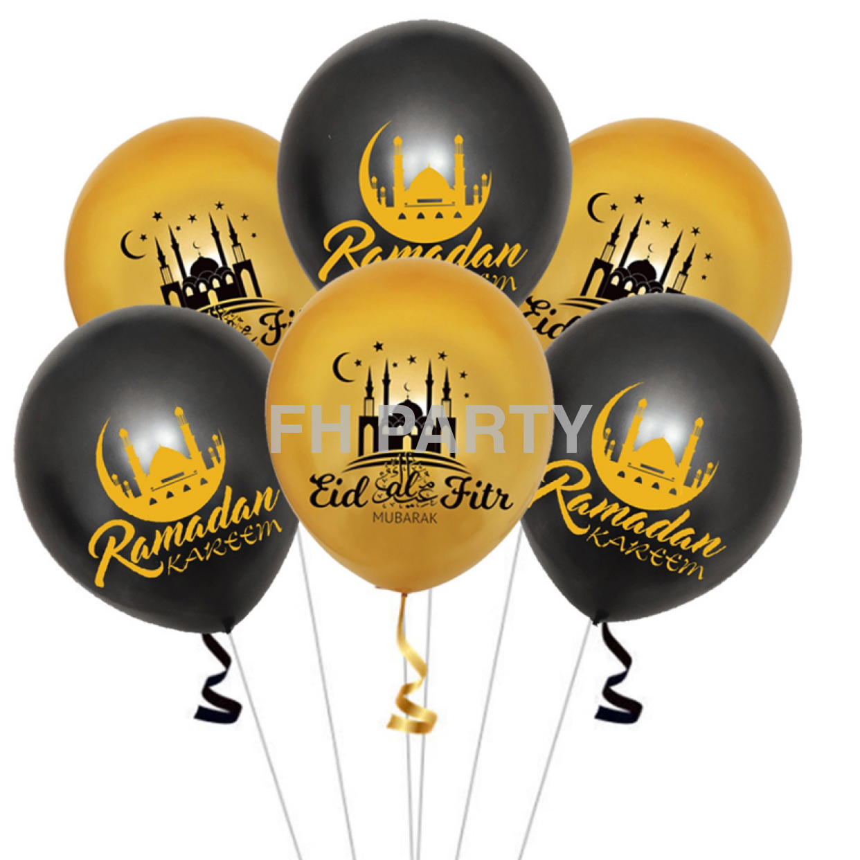 Eid Hanging Flag Balloon Set Printing Ball