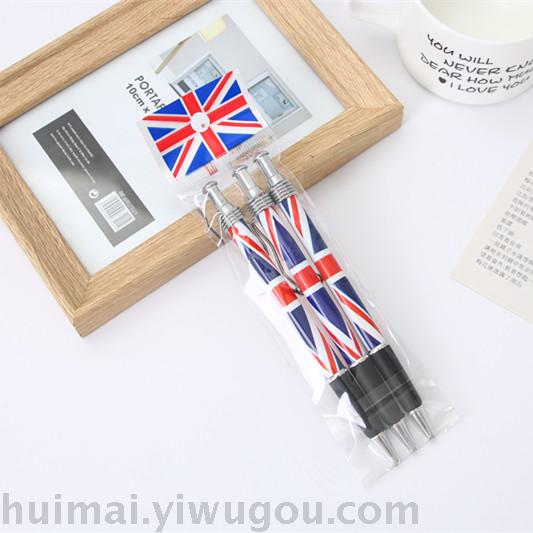 British flag union jack ball point pen press type 1.0 pen