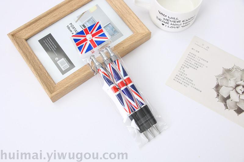 British flag union jack ball point pen press type 1.0 pen British flag union jack ball point pen press type 1.0 pen