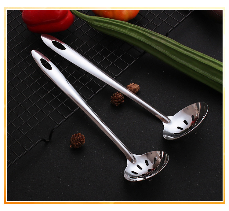 Stainless Steel Soup Ladle Colander Glabrous Nonmagnetic Steel Handle huo guo shao Wholesale of Small Articles Stainless Steel Pots Colander tang qiao Stainless Steel Soup Ladle Colander Glabrous Nonmagnetic Steel Handle huo guo shao Wholesale of Small Articles Stainless Steel Pots Colander tang qiao