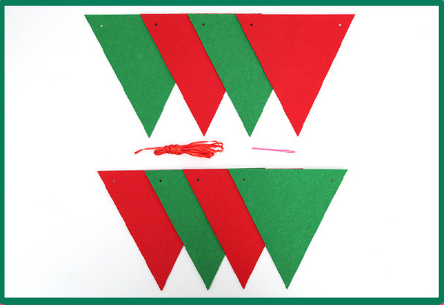 Factory Direct Sales Christmas Non-Woven Felt Santa Claus Hanging Flag Shop Flag Can Be Customized Factory Direct Sales Christmas Non-Woven Felt Santa Claus Hanging Flag Shop Flag Can Be Customized