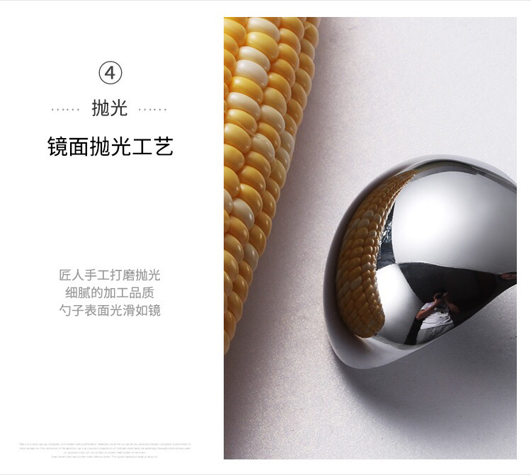 Korean Style 304 Stainless Steel Soup Ladle Drain Long Handle Deepening Thickening Kitchen Household Porridge Spoon Large Head round Spoon Spoon Korean Style 304 Stainless Steel Soup Ladle Drain Long Handle Deepening Thickening Kitchen Household Porridge Spoon Large Head round Spoon Spoon
