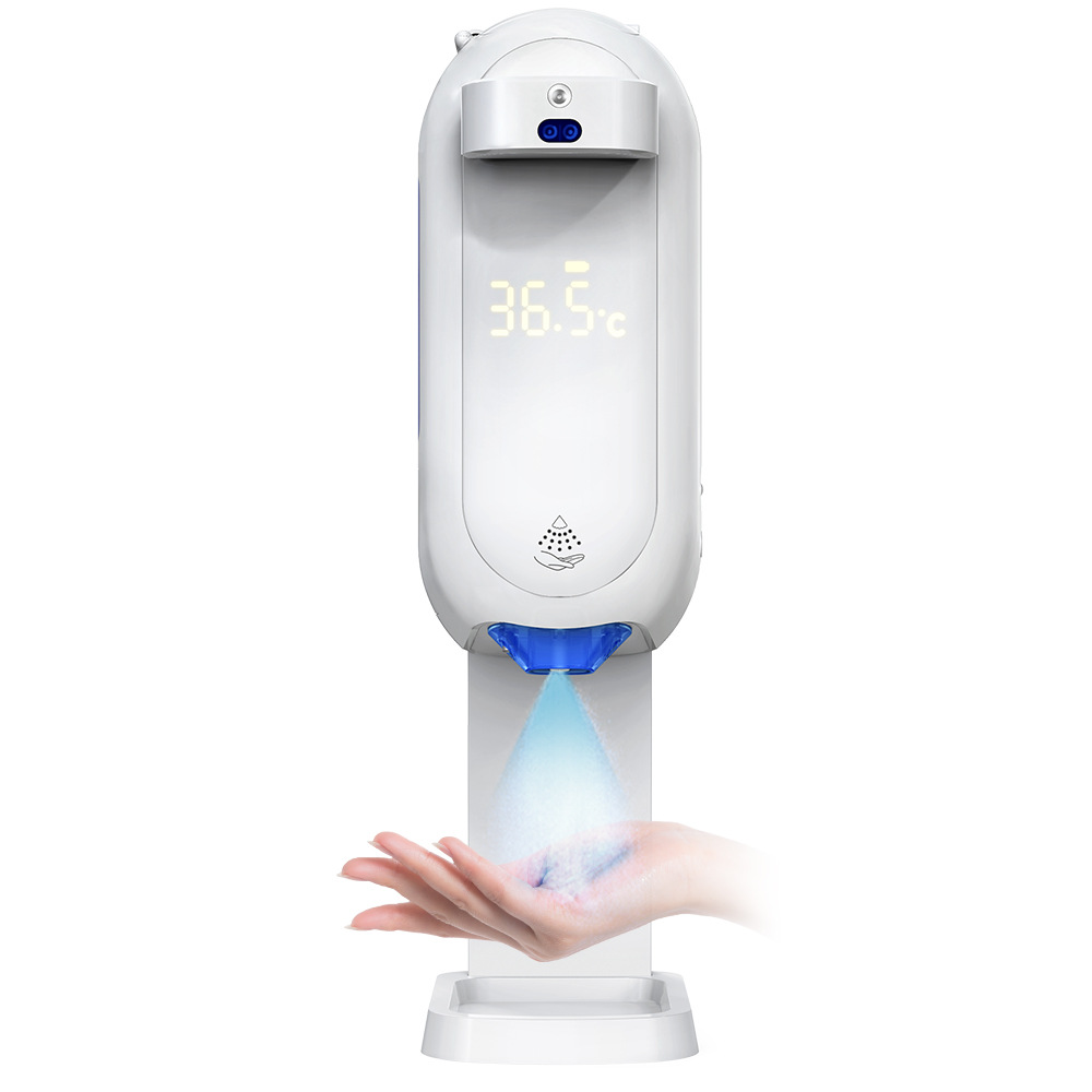 Intelligent Temperature Sensing Integrated Soap Dispenser Hotel Wall-Mounted Disinfection Alcohol Spray Foam Automatic Hand Sanitizer Machine
