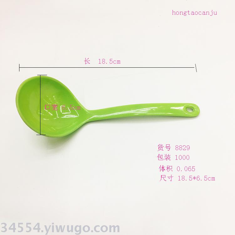 Hot amine soup ladle imitation porcelain rice ladle long handle soup ladle
