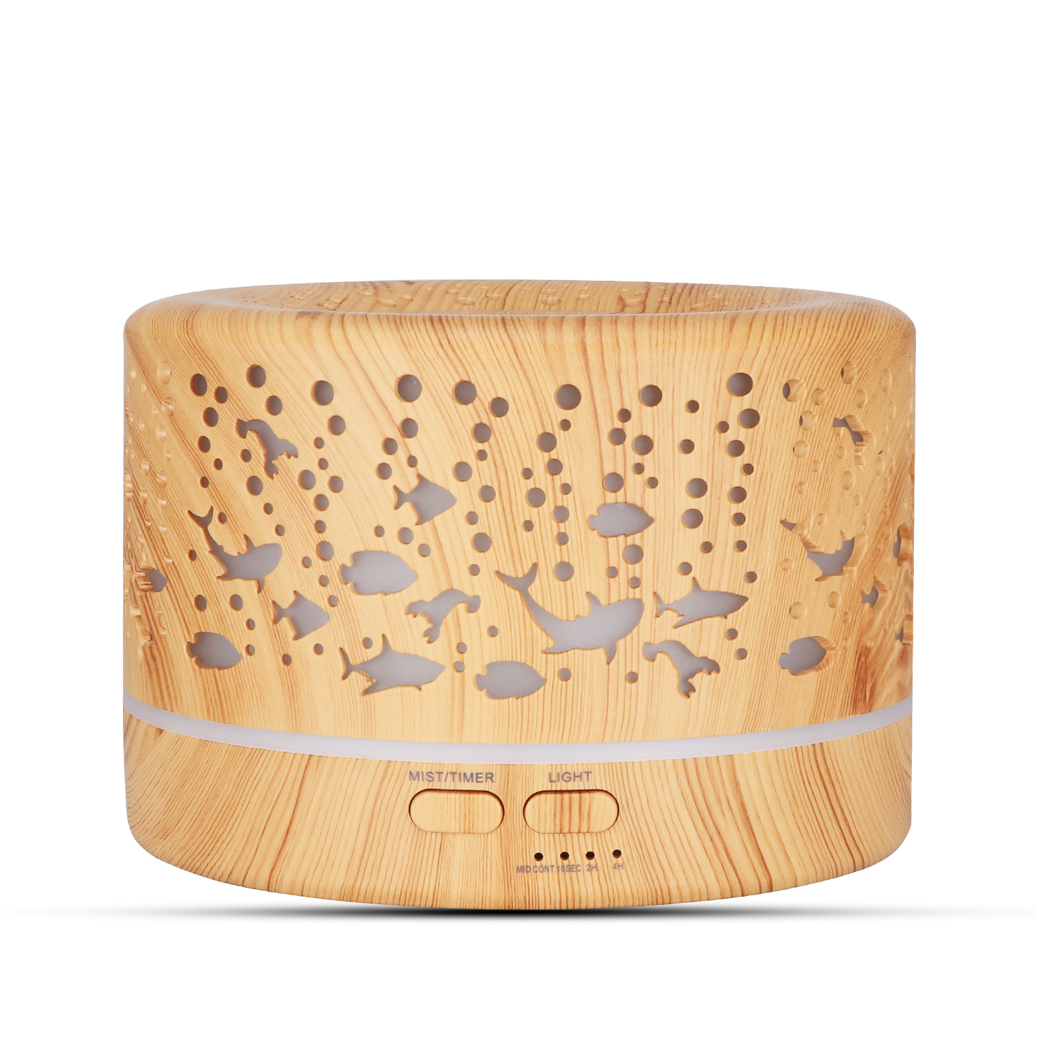 Underwater World Hollow Colorful Large Capacity 500ml Aroma Diffuser Essential Oil Diffuser Wood Grain Humidifier Manufacturer Underwater World Hollow Colorful Large Capacity 500ml Aroma Diffuser Essential Oil Diffuser Wood Grain Humidifier Manufacturer