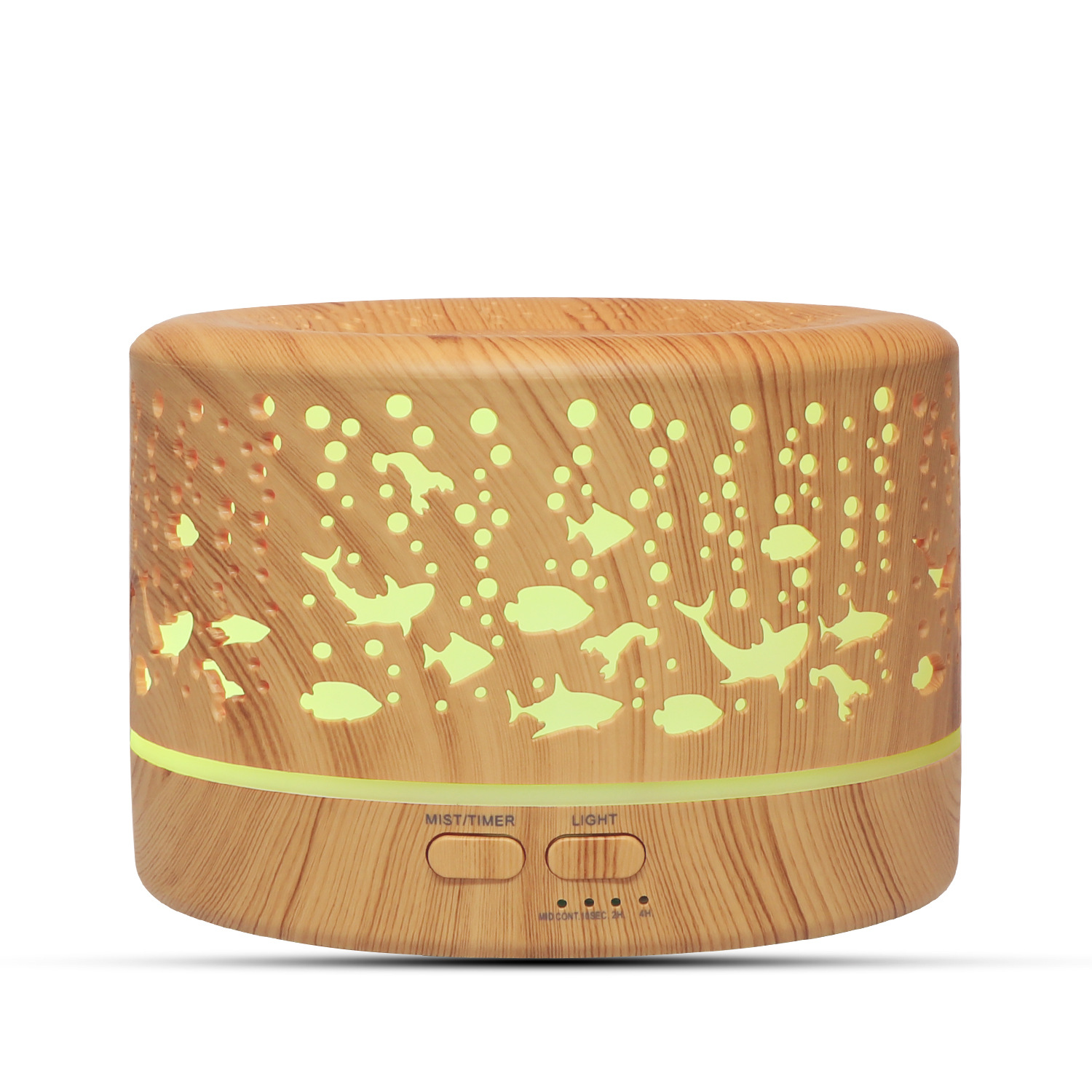 Underwater World Hollow Colorful Large Capacity 500ml Aroma Diffuser Essential Oil Diffuser Wood Grain Humidifier Manufacturer Underwater World Hollow Colorful Large Capacity 500ml Aroma Diffuser Essential Oil Diffuser Wood Grain Humidifier Manufacturer