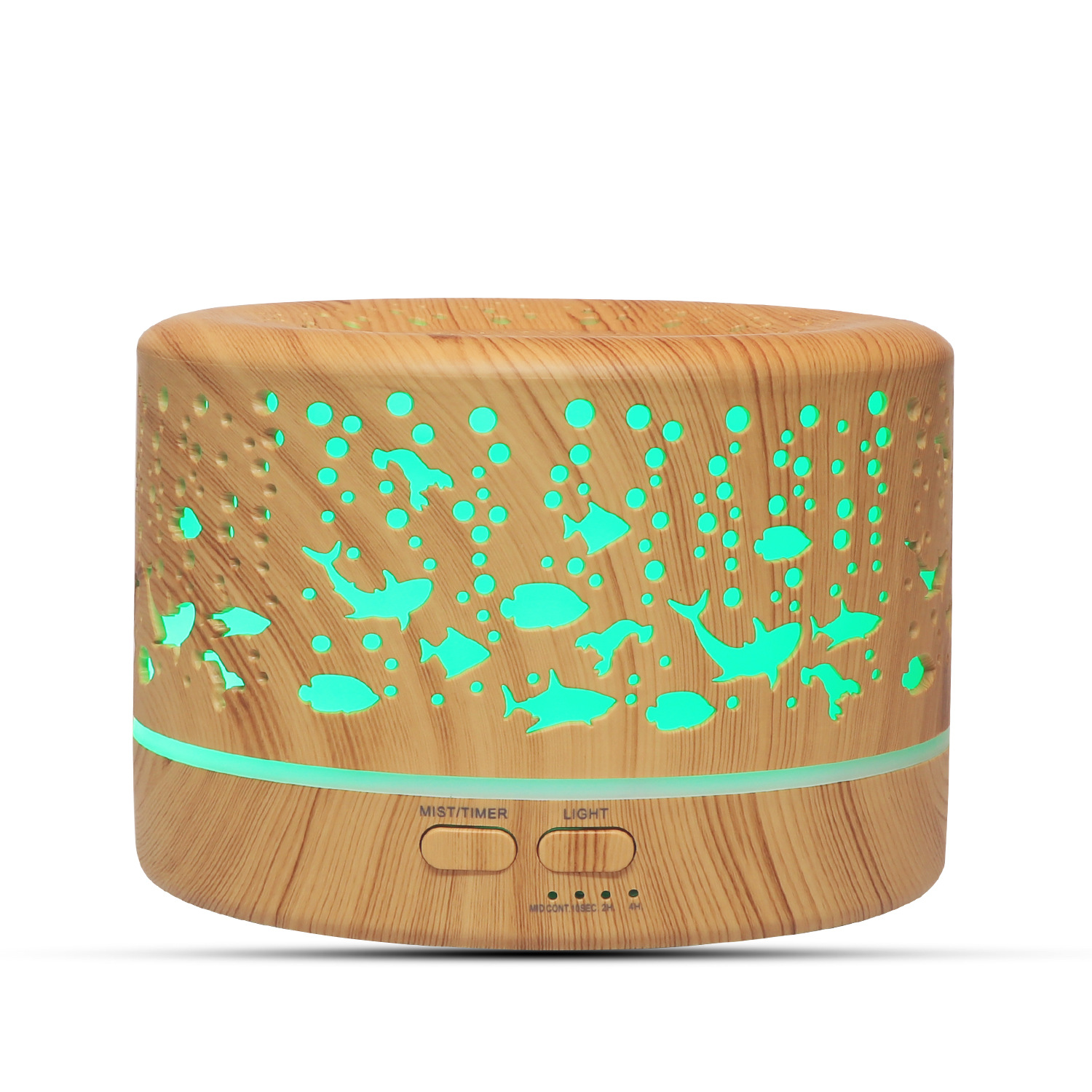 Underwater World Hollow Colorful Large Capacity 500ml Aroma Diffuser Essential Oil Diffuser Wood Grain Humidifier Manufacturer Underwater World Hollow Colorful Large Capacity 500ml Aroma Diffuser Essential Oil Diffuser Wood Grain Humidifier Manufacturer