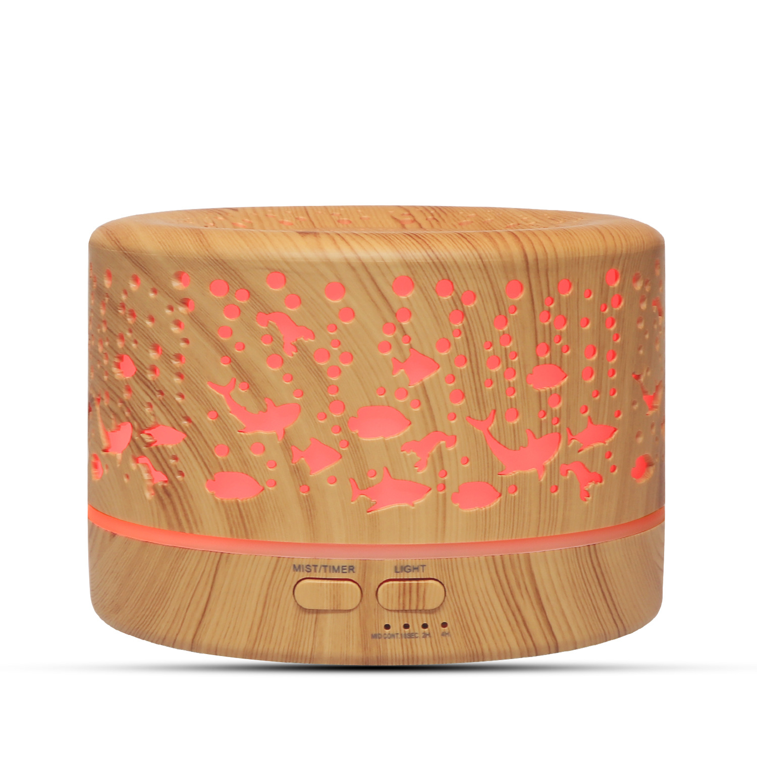 Underwater World Hollow Colorful Large Capacity 500ml Aroma Diffuser Essential Oil Diffuser Wood Grain Humidifier Manufacturer Underwater World Hollow Colorful Large Capacity 500ml Aroma Diffuser Essential Oil Diffuser Wood Grain Humidifier Manufacturer