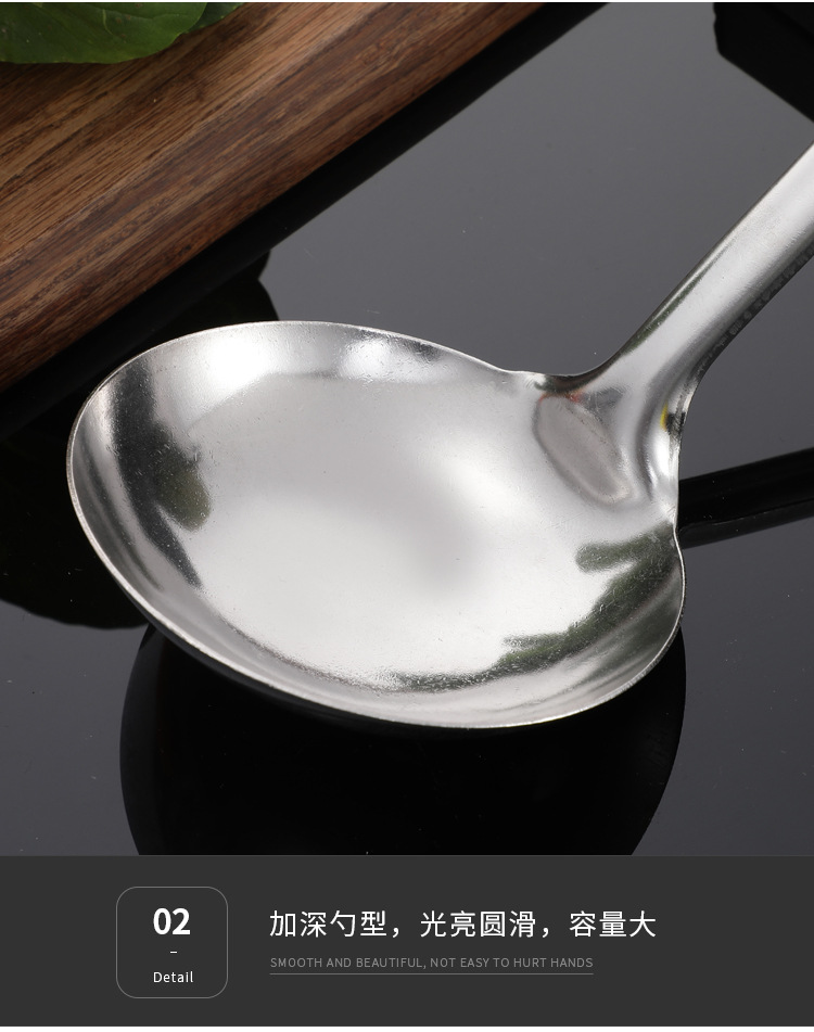 Factory Direct Supply 410 Stainless Steel Soup Ladle Colander Spatula Spatula Cooking Spoon and Shovel Kitchen Utensils Four-Piece Set Wholesale