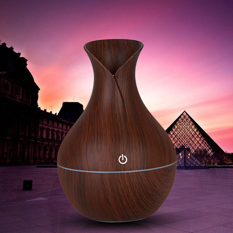 Wood Grain Humidifier Wood Grain Aroma Diffuser 5V Car Aroma Diffuser Small Vase Aroma Diffuser Cross-Border Hot Selling Gift Humidification