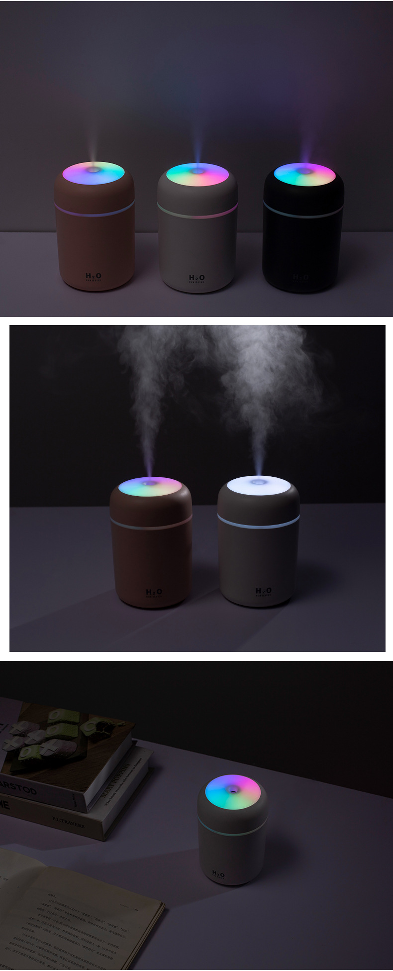 New Creative Dazzling Cup Humidifier USB Home Car Water Replenishing Instrument Portable Aroma Diffuser Atomizer Gift