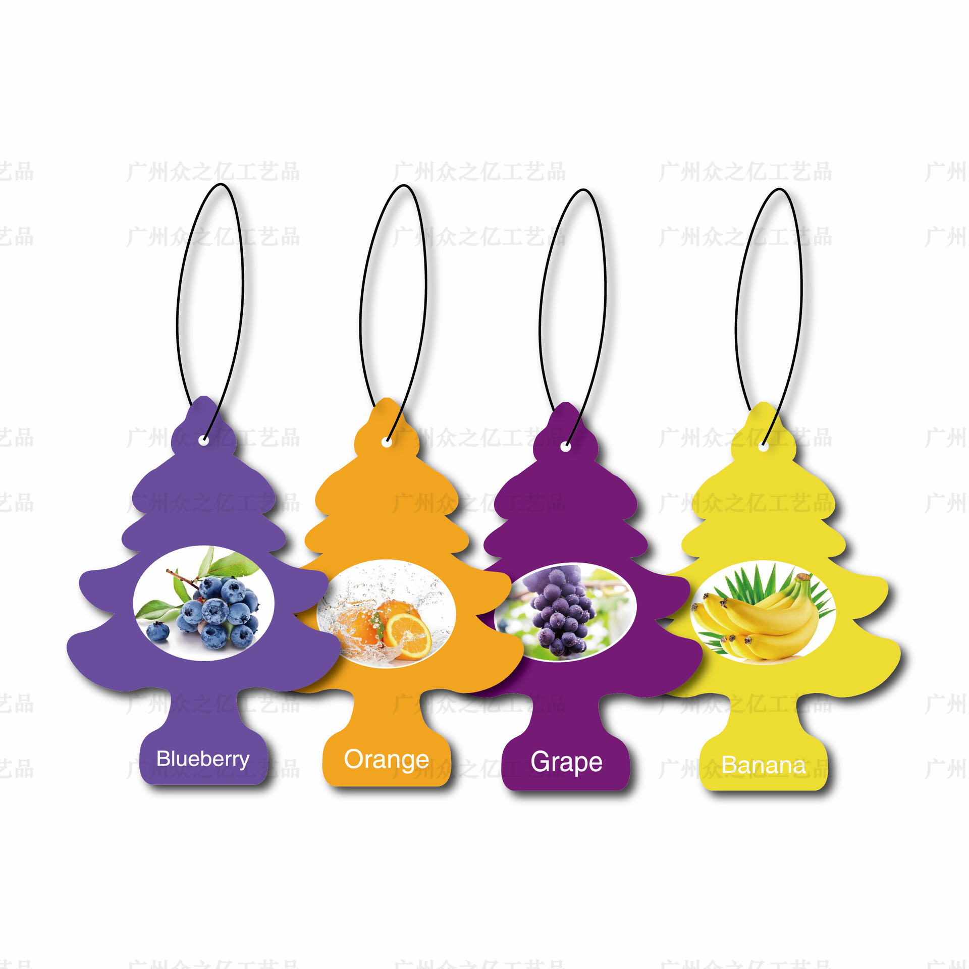 Car Air Freshener Perfume Cartoon Pendant Aroma Fragrance Card Car Decoration Car Hanging Car Aromatic American Small Tree Paper
