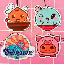 Car Air Freshener Perfume Cartoon Pendant Aroma Fragrance Card Car Decoration Car Hanging Car Aromatic American Small Tree Paper