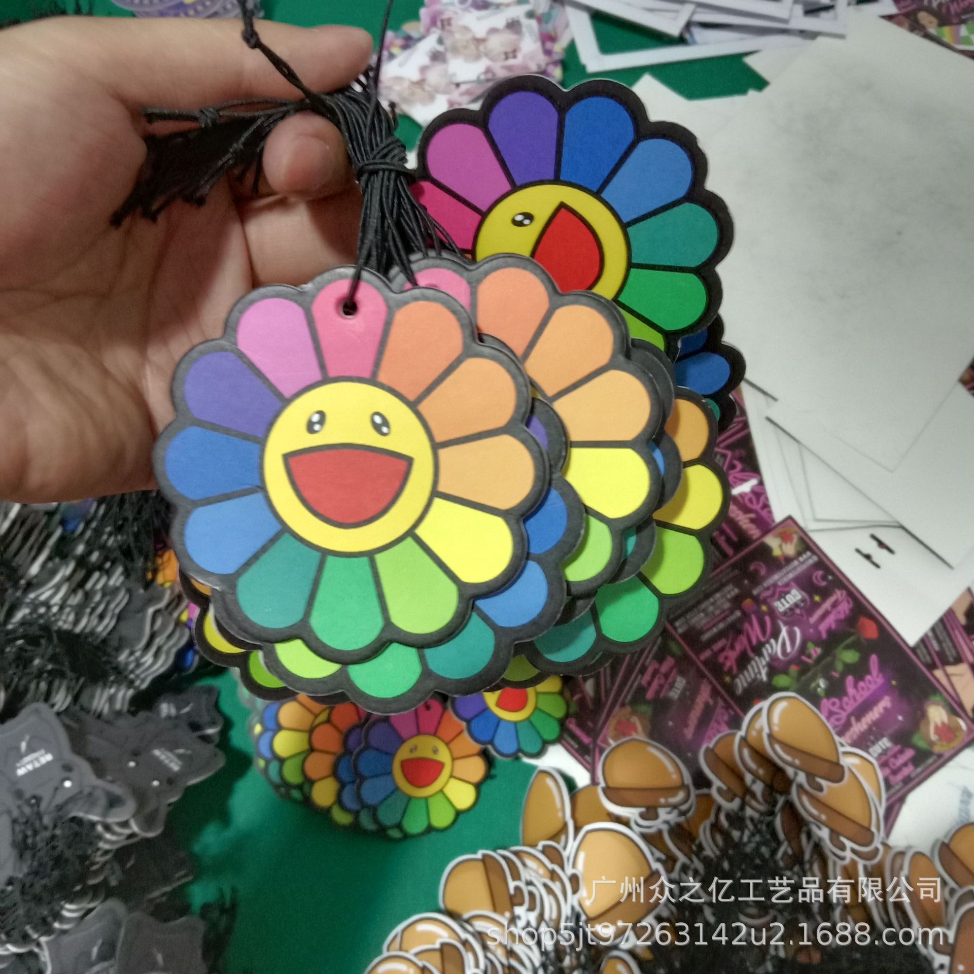 Car Air Freshener Perfume Cartoon Pendant Aroma Fragrance Card Car Decoration Car Hanging Car Aromatic American Small Tree Paper