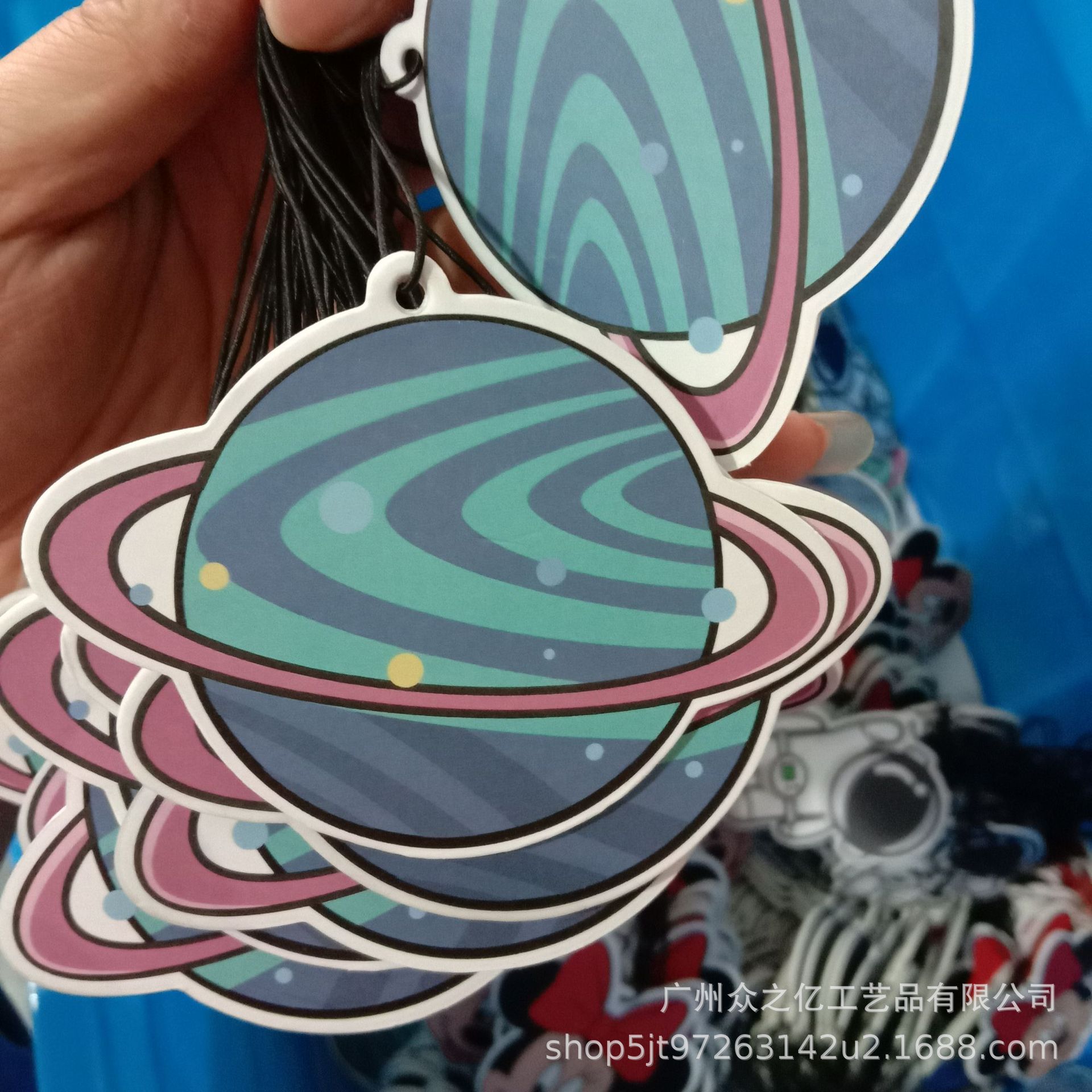 Car Air Freshener Perfume Cartoon Pendant Aroma Fragrance Card Car Decoration Car Hanging Car Aromatic American Small Tree Paper