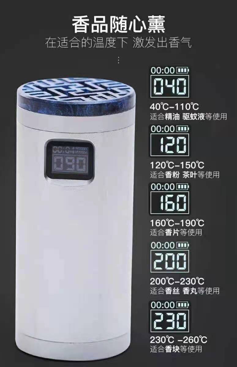 2021 Yunting Craft Aroma Set Fine Gifts High-End Display Temperature Charging Intelligence