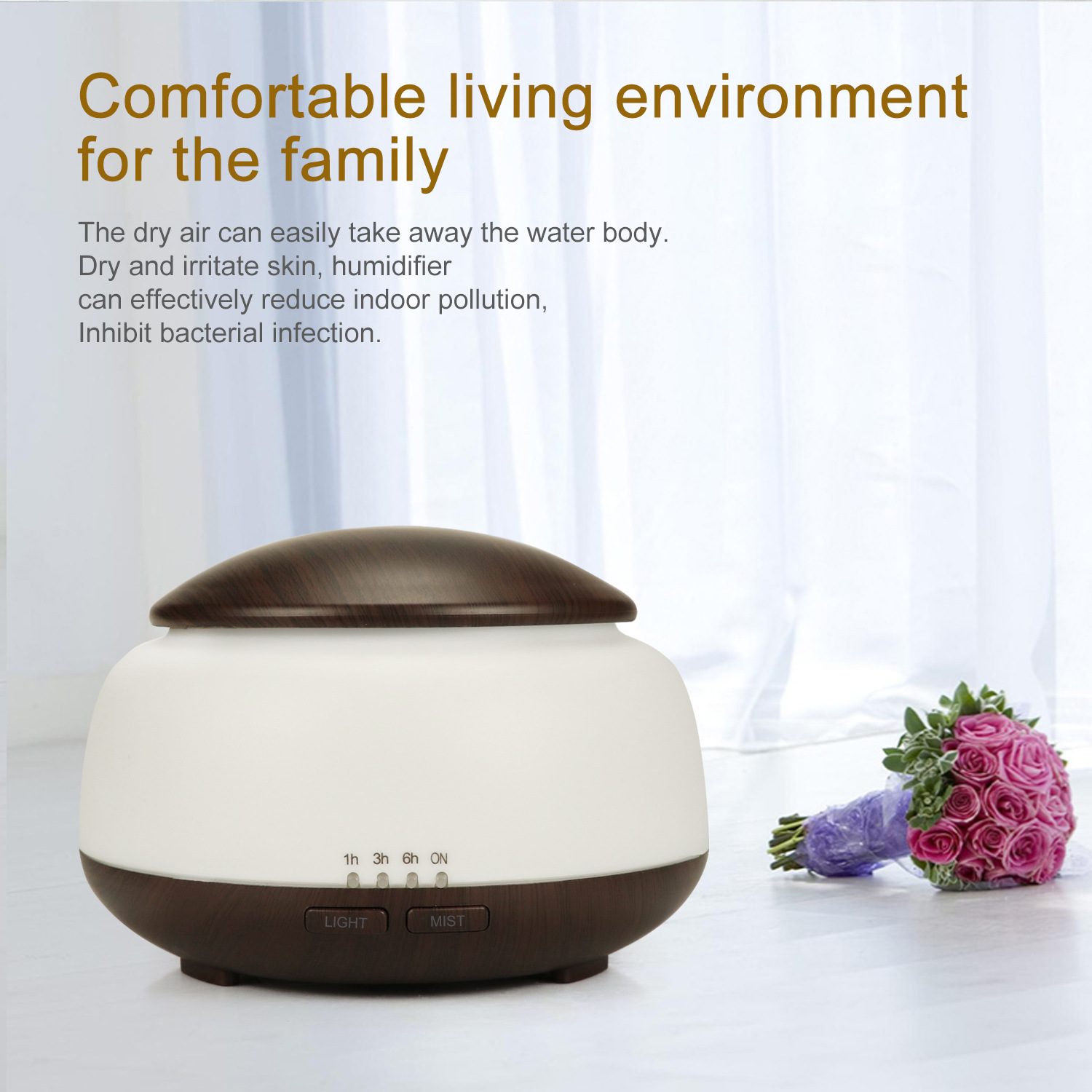 Non-Printed Wood Grain Air Humidifier Night Light Mushroom 300ml Aroma Diffuser Ultrasonic Atomizer Home Gifts OEM Non-Printed Wood Grain Air Humidifier Night Light Mushroom 300ml Aroma Diffuser Ultrasonic Atomizer Home Gifts OEM