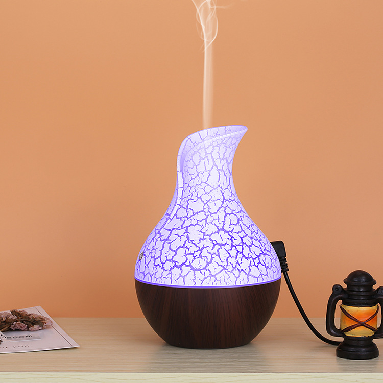 Vase Wood Grain Humidifier Electroplating Crack Wood Grain Aroma Diffuser