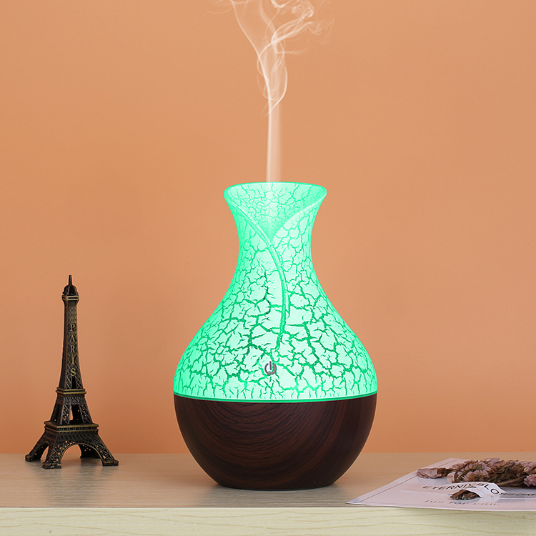 Vase Wood Grain Humidifier Electroplating Crack Wood Grain Aroma Diffuser